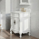 30 Inch Antique Style Old Timer Classic White Ellenton Bathroom Sink Vanity