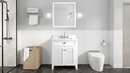 30 Inch Contemporary Style White Kalani Bathroom Vanity (Variant)