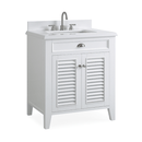 30 Inch Contemporary Style White Kalani Bathroom Vanity (Variant) - Chans Furniture