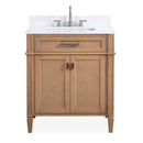 30 Inch Durand Modern Light Oak Bathroom Sink Vanity with Stone Counter Top