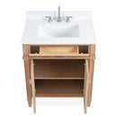 30 Inch Durand Modern Light Oak Bathroom Sink Vanity with Stone Counter Top