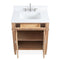 30 Inch Durand Modern Light Oak Bathroom Sink Vanity with Stone Counter Top - Chans Furniture