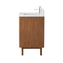 30 Inch Fume Single Sink Mango Warm Oak Brown Finish Bathroom Vanity With White Top
