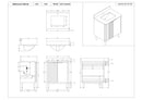 30 Inch Fume Single Sink Mango Warm Oak Brown Finish Bathroom Vanity With White Top