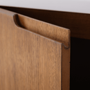 30 Inch Fume Single Sink Mango Warm Oak Brown Finish Wall Mount Floating Style Bathroom Vanity
