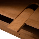 30 Inch Fume Single Sink Mango Warm Oak Brown Finish Wall Mount Floating Style Bathroom Vanity