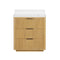 30 Inch Modern Light Oak Coris Single Sink Bathroom Vanity With White Quartz Top - Chans Furniture