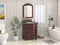 30 Inch Traditional Style Solid Wood Hopkinton Single Sink Bathroom Vanity With Stone top - Chans Furniture