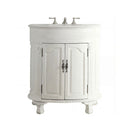 32 Inch Antique White Bathroom Vanity – Versailles Collection | Carved Details, Marble Top & Sink Included