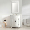 32 Inch Antique White Bathroom Vanity – Versailles Collection | Carved Details, Marble Top & Sink Included