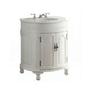 32 Inch Antique White Bathroom Vanity – Versailles Collection | Carved Details, Marble Top & Sink Included