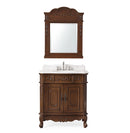 33 Inch Traditional Antique Style Cherry Wood Benson Bathroom Sink Vanity