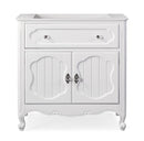 34 Inch White Charming Cottage Chic Knoxville Vanity Base - Chans Furniture