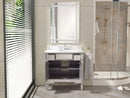 36" Carrara Marble Mirror Reflection Ashlyn Bathroom Sink Vanity