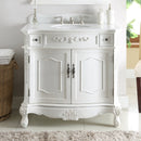 36 Inch Classic Style Antique White Fairmont Bathroom Sink Vanity - Chans Furniture