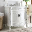 36 Inch Classic Style Antique White Fairmont Bathroom Sink Vanity