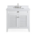 36 Inch Contemporary Style White Kalani Bathroom Vanity - Chans Furniture