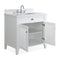 36 Inch Contemporary Style White Kalani Bathroom Vanity - Chans Furniture