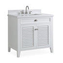 36 Inch Contemporary Style White Kalani Bathroom Vanity - Chans Furniture