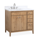 36 inch Modern Style Beatrice Bathroom Sink Vanity in Wood Finish - Chans Furniture