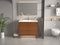 36 inch Modern Style Cherry Brown Zaren Bathroom Sink Vanity - Chans Furniture