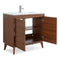 36 inch Modern Style Cherry Brown Zaren Bathroom Sink Vanity - Chans Furniture