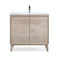 36 inch Modern Style Cherry Brown Zaren Bathroom Sink Vanity - Chans Furniture