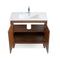 36 inch Modern Style Cherry Brown Zaren Bathroom Sink Vanity - Chans Furniture