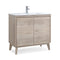 36 inch Modern Style Oak Wood Finish Zaren Bathroom Sink Vanity - Chans Furniture