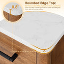 36 Inch Single Bathroom Vanity | Mango Brown & Grain White Top