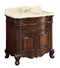 36 inch Solid Wood Classic Style Madison Bathroom Sink Vanity Cabinet With Granite Top - Chans Furniture