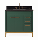 36'' Tennant Brand Modern Style Hunter Green Beatrice Single Sink Bathroom Vanity