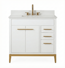 36'' Tennant Brand Modern Style White Beatrice Single Sink Bathroom Vanity