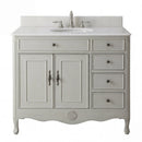 38 Inch Distressed Gray Cottage Style Daleville Bathroom Sink Vanity