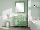 38 Inch Distressed Green Cottage Style Daleville Bathroom Sink Vanity