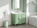 38 Inch Distressed Green Cottage Style Daleville Bathroom Sink Vanity
