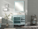 38 Inch Distressed Light Blue Cottage Style Daleville Bathroom Sink Vanity