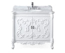 40" Benton Collection Bellissimo Bathroom Vanity with Italian Carrara Marble