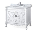 40" Benton Collection Bellissimo Bathroom Vanity with Italian Carrara Marble