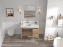 42 Inch Modern Light Oak Sera Single Sink Bathroom Vanity With White Quartz Top