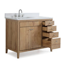 42 inch Modern Style Beatrice Bathroom Sink Vanity in Wood Finish