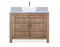 42 Inch Natural Wood Artisan Style Single Sink Lindor Bathroom Vanity