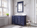 46" Benton Collection Navy Blue Zapate Bathroom Sink Vanity