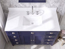 46" Benton Collection Navy Blue Zapate Bathroom Sink Vanity