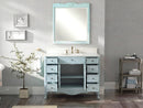 46 Inch Distressed Light Blue Cottage Style Daleville Bathroom Sink Vanity