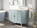 46 Inch Distressed Light Blue Cottage Style Daleville Bathroom Sink Vanity