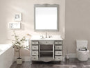 46 Inch Distressed Light Gray Cottage Style Daleville Bathroom Sink Vanity