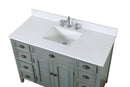 46 Inch Gray Zapate With Plantation Style Single Sink Bathroom Vanity - Chans Furniture