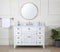 46 Inch White Zapate With Plantation Style Single Sink Bathroom Vanity - Chans Furniture