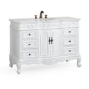 48 Inch Antique White Traditional Style Single Sink Beckham Bathroom Vanity